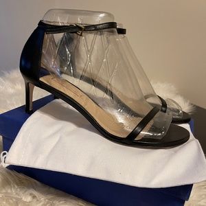 Stuart Weitzman 45NudistTraditional Black Leather US 11